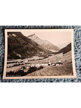 Medels i. Rh'wald Postcard Rheinwald Valley Switzerland Black and White